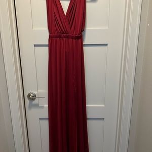 Dress day red maxi dress
